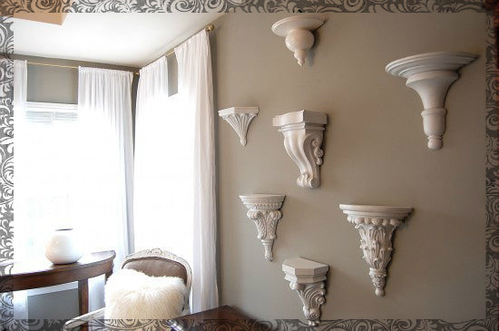 Creative Ways of Using Brackets as a Decorative Tool