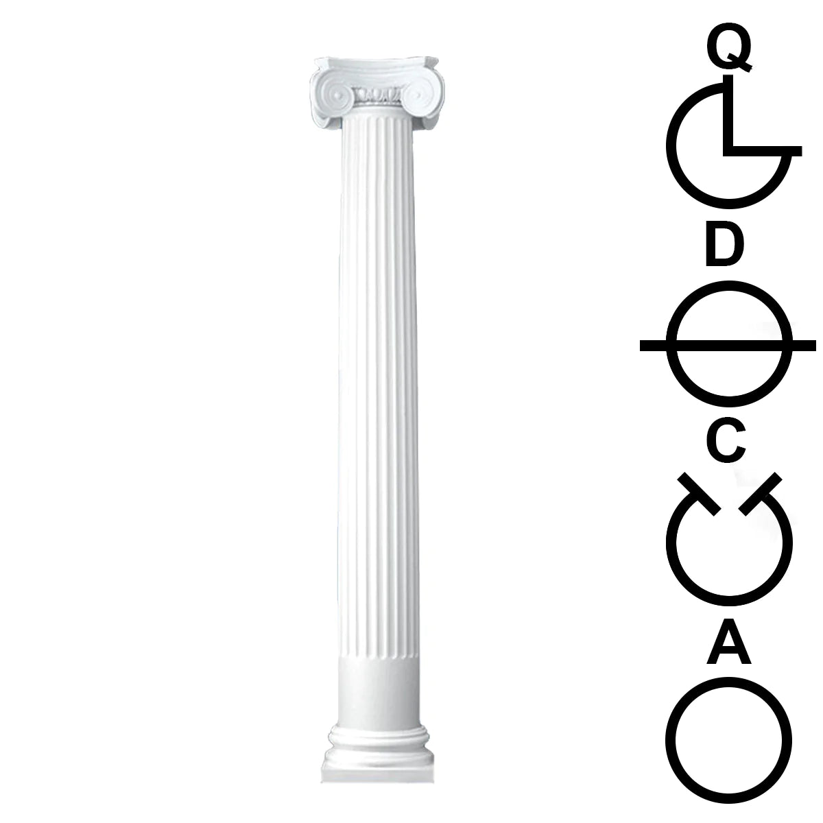 Round Columns Tapered Fluted Cut Plans