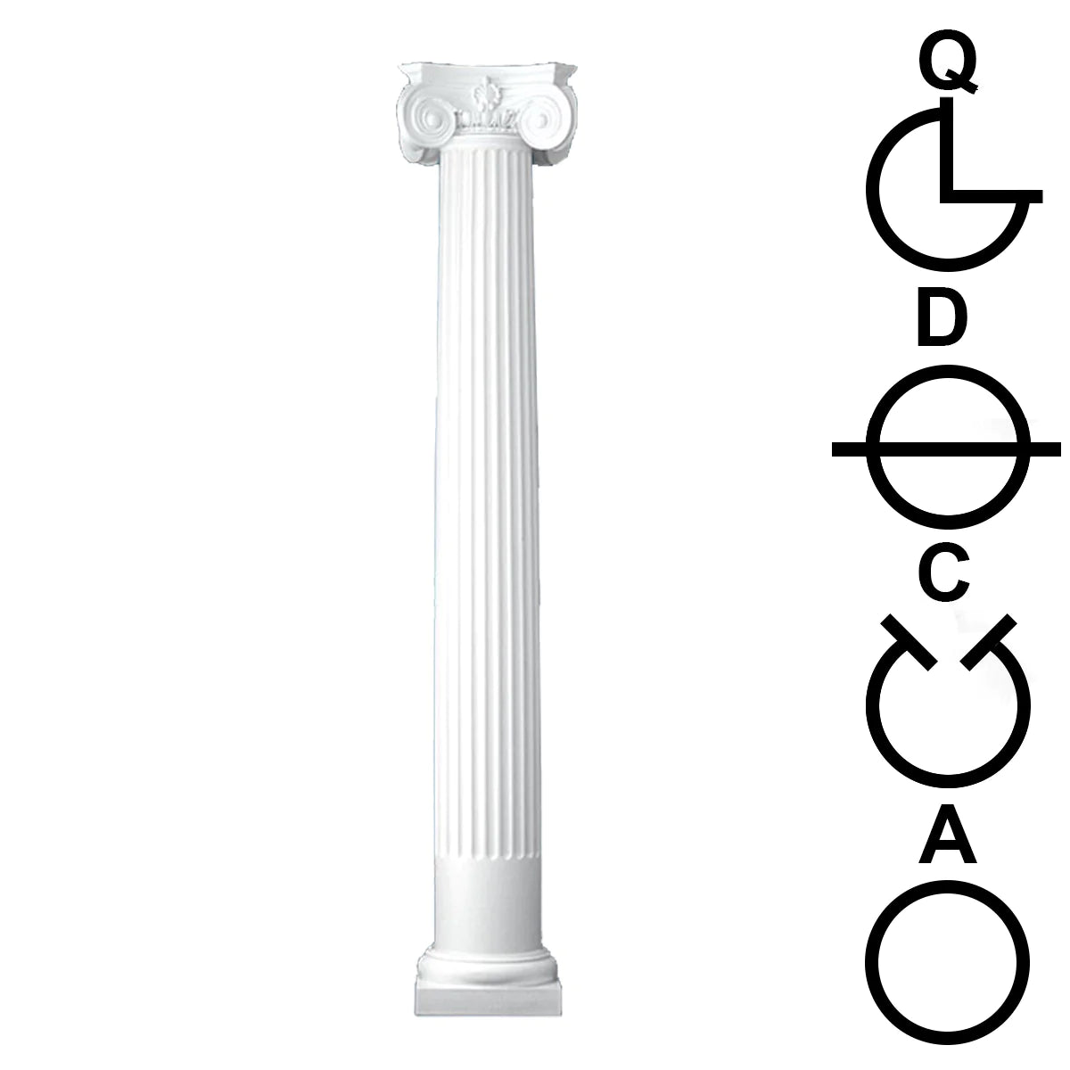 Round Columns Tapered Fluted Cut Plans