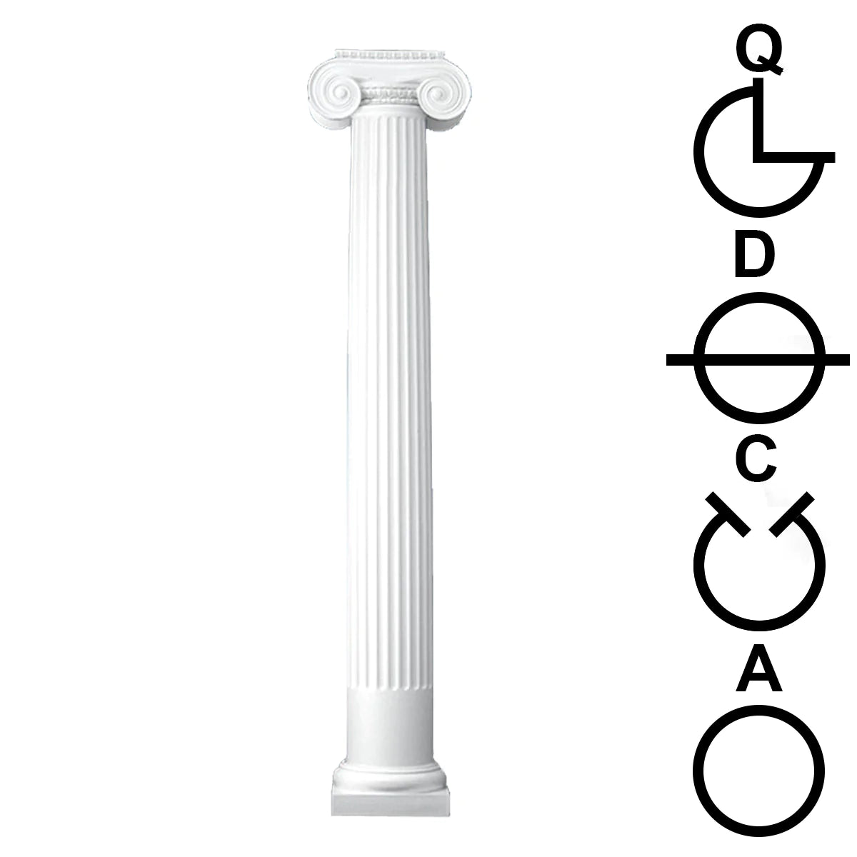 Round Columns Tapered Fluted Cut Plans