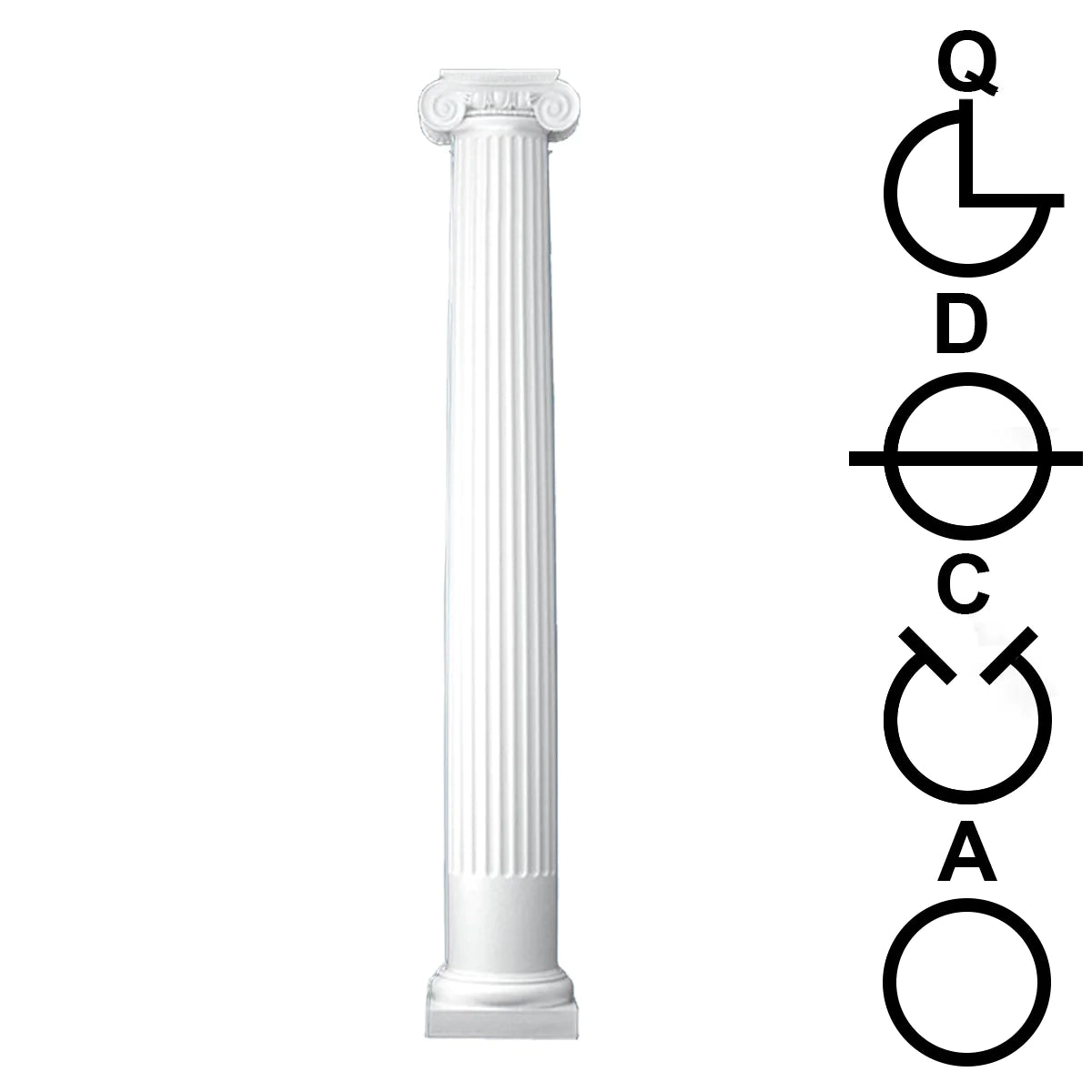 Round Columns Tapered Fluted Cut Plans