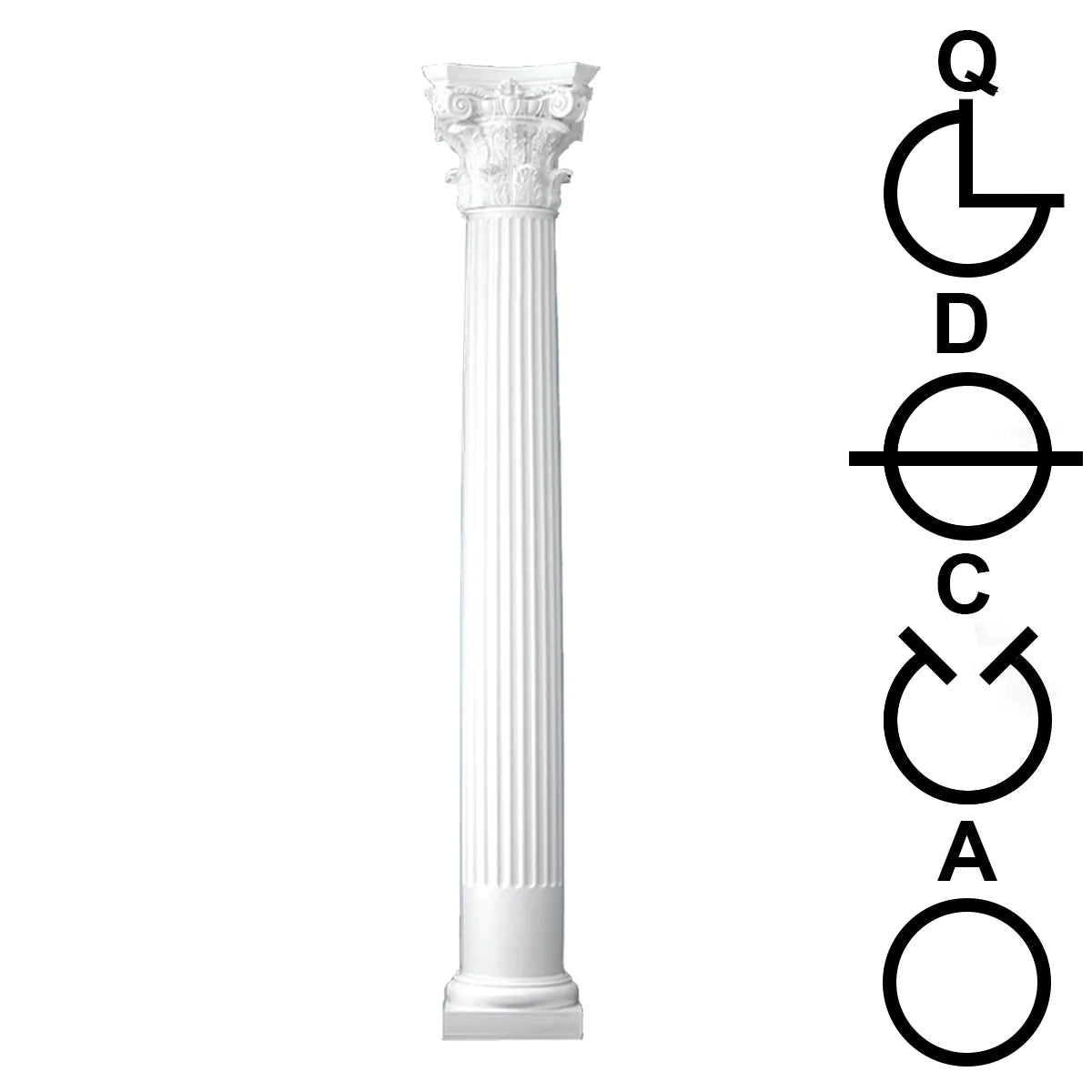 Round Columns Tapered Fluted Cut Plans