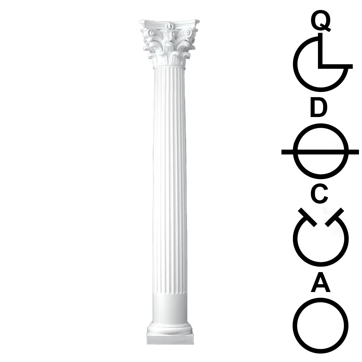Round Columns Tapered Fluted Cut Plans