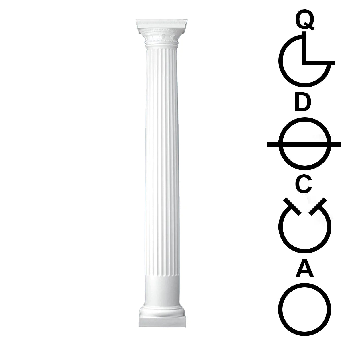 Round Columns Tapered Fluted Cut Plans