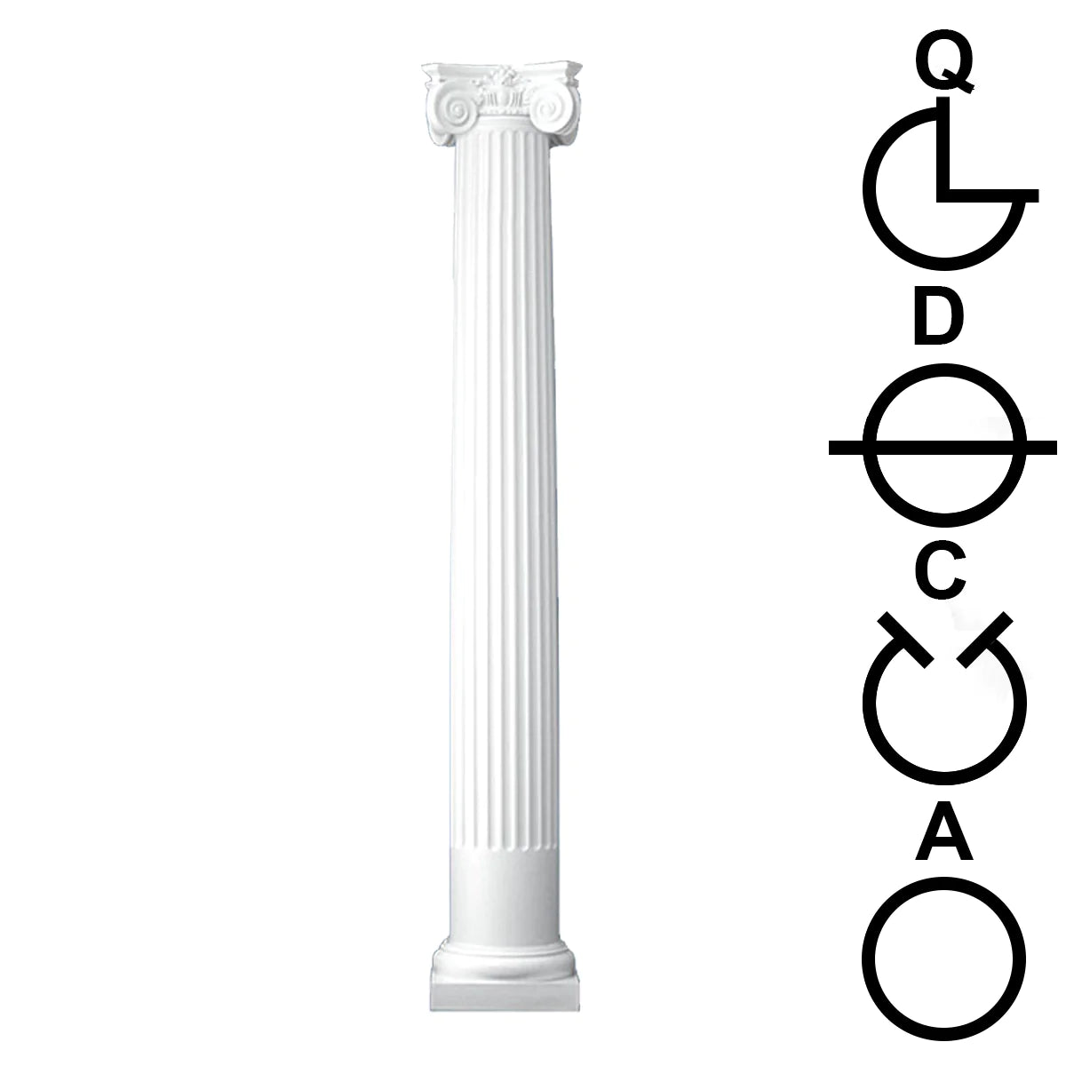 Round Columns Tapered Fluted Cut Plans