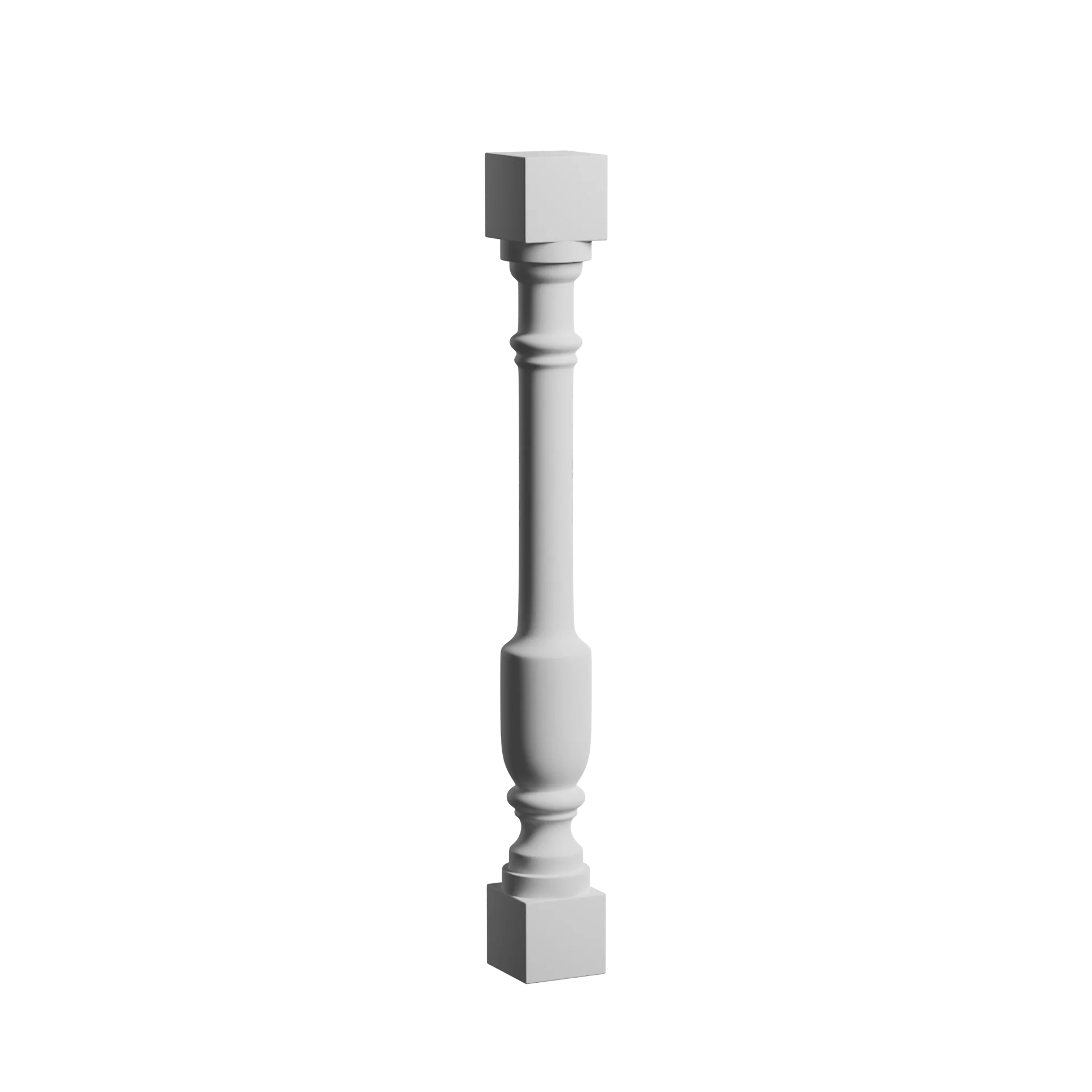 3 Inch W x 30 Inch H Polyurethane Baluster - 4 1/2 Inch Balustrade System