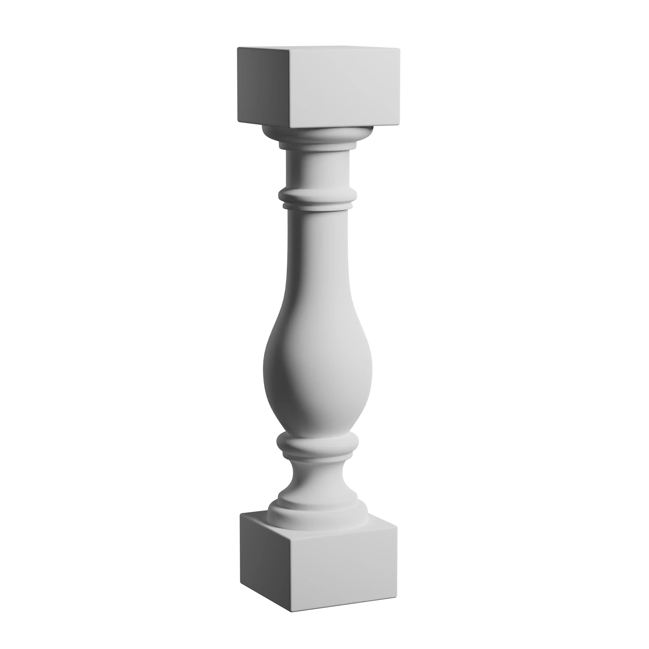 7 1/2 Inch W x 28 Inch H Polyurethane Baluster - 12 Inch Balustrade System