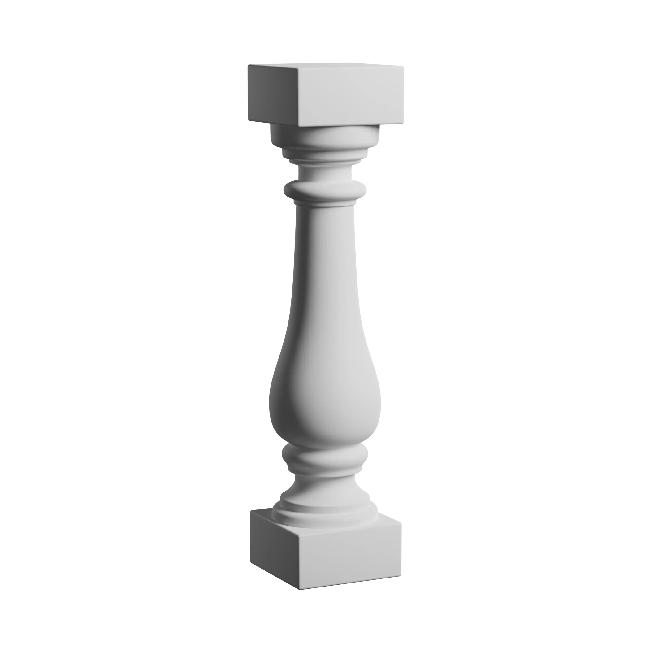 5 1/8 Inch W x 26 Inch H Polyurethane Baluster - 7 1/4 Inch Balustrade System