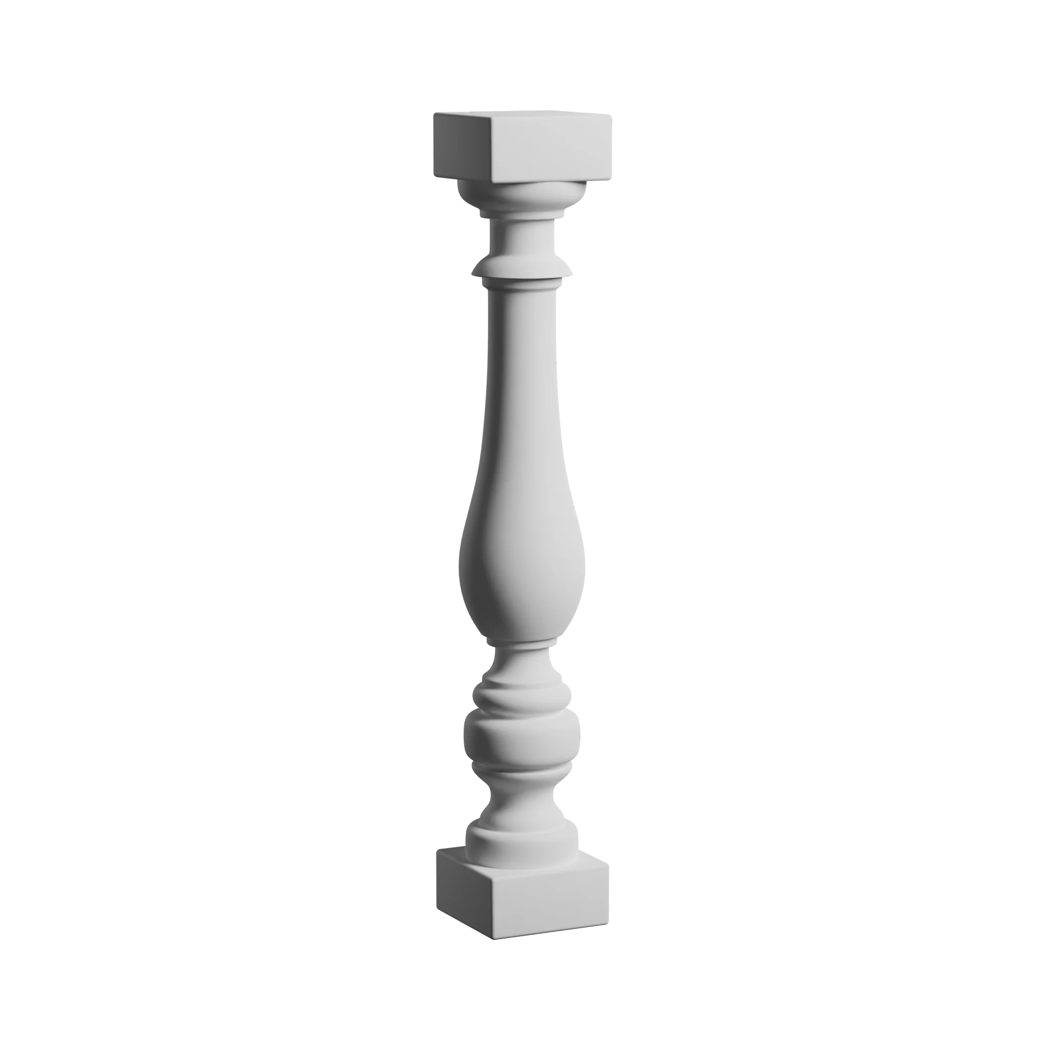 3 3/4 Inch W x 23 Inch H Polyurethane Baluster - 5 1/2 Inch Balustrade System