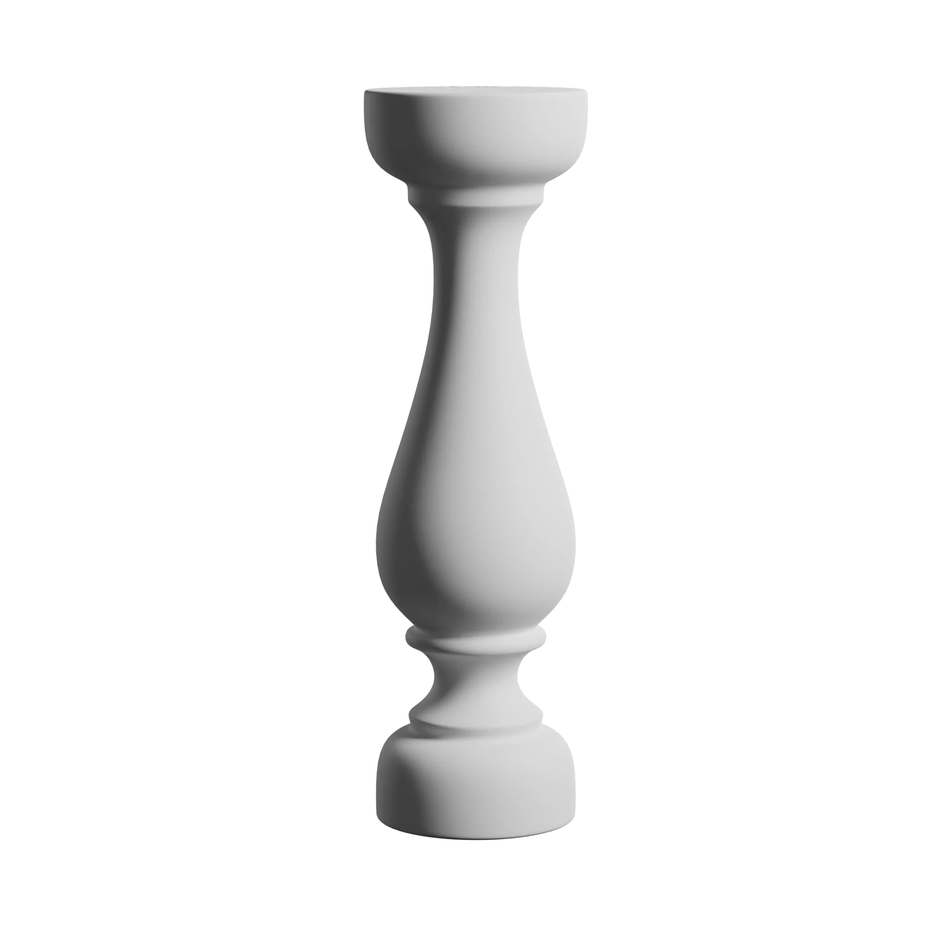 6 1/2 Inch W x 19 1/2 Inch H Polyurethane Baluster - 12 Inch Balustrade System