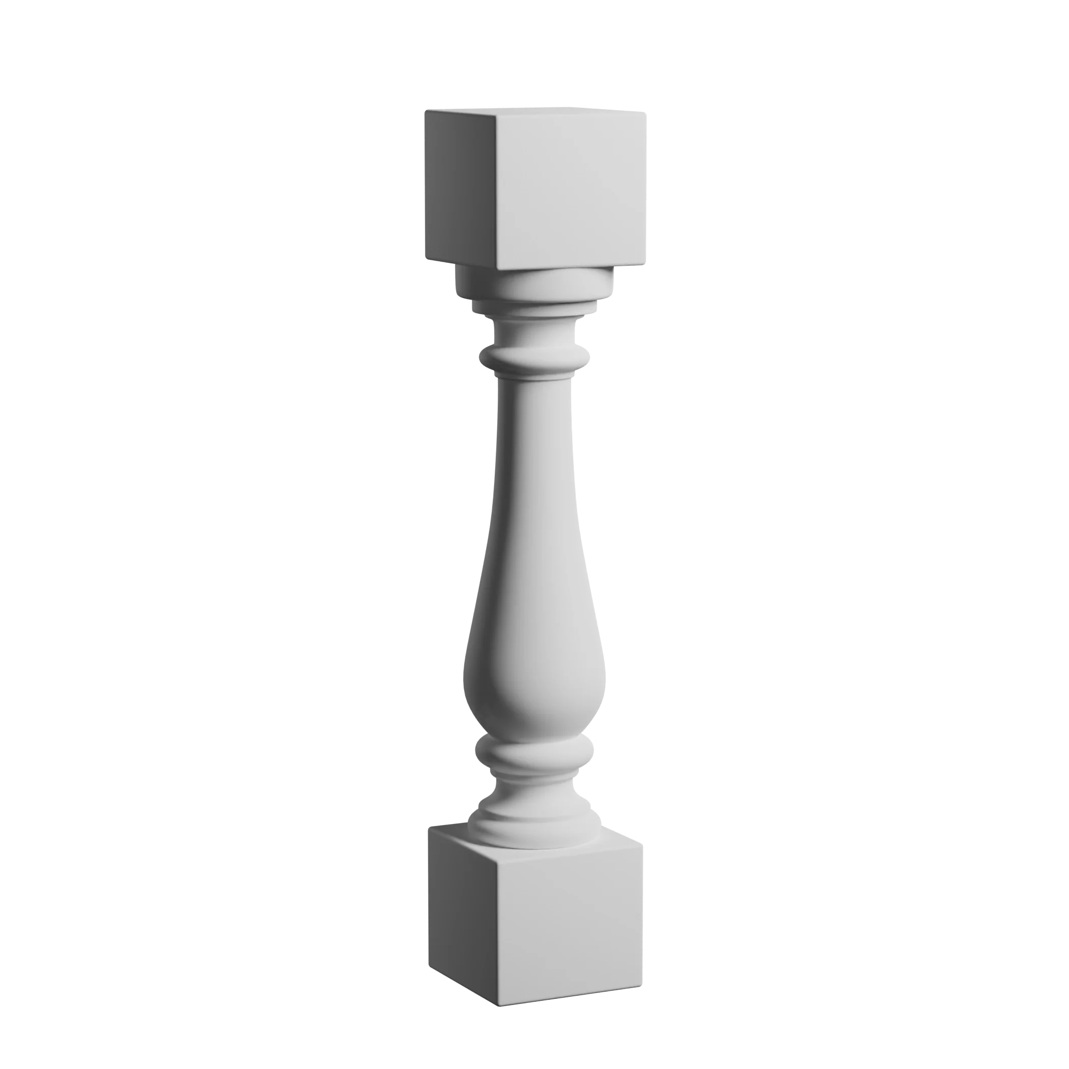 4 1/2 Inch W x 24 Inch H Polyurethane Baluster - 7 1/4 Inch Balustrade System