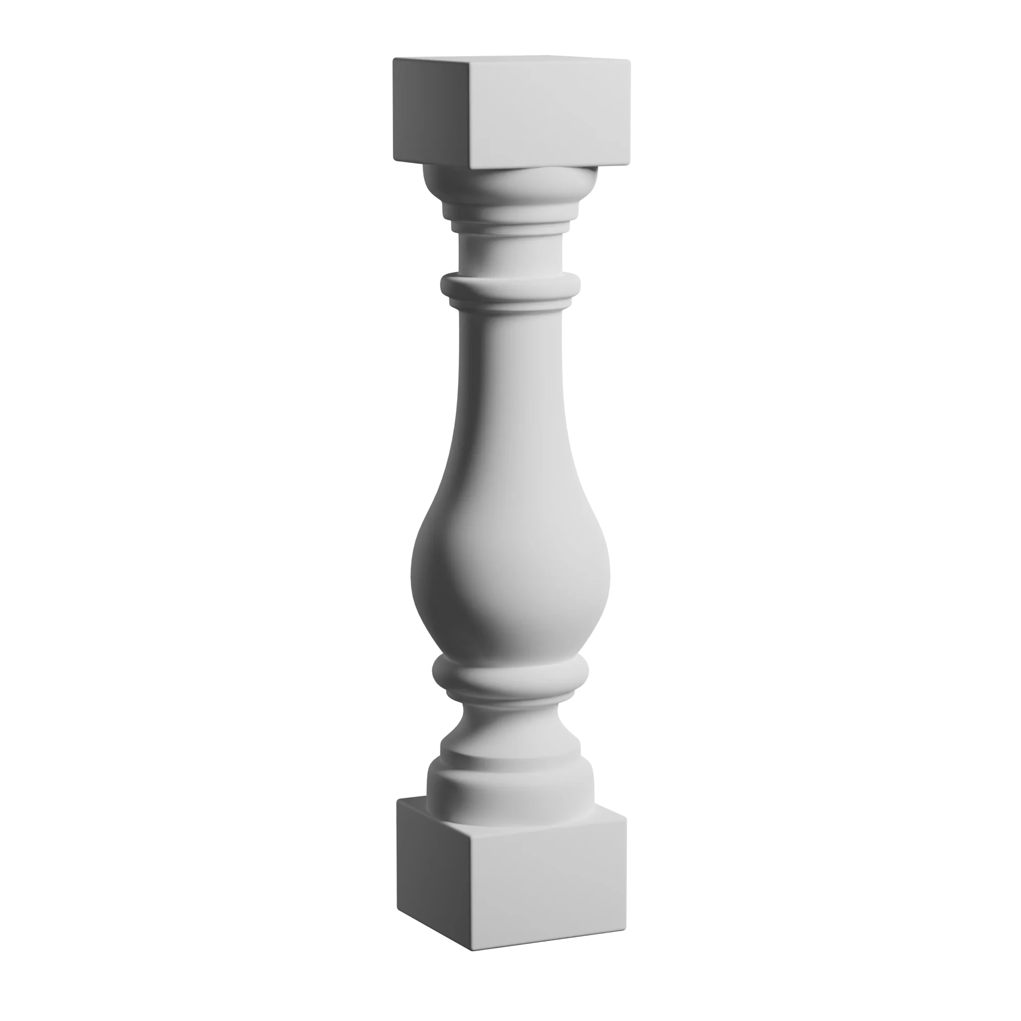 5 5/8 Inch W x 22 1/4 Inch H Polyurethane Baluster - 7 1/4 Inch Balustrade System