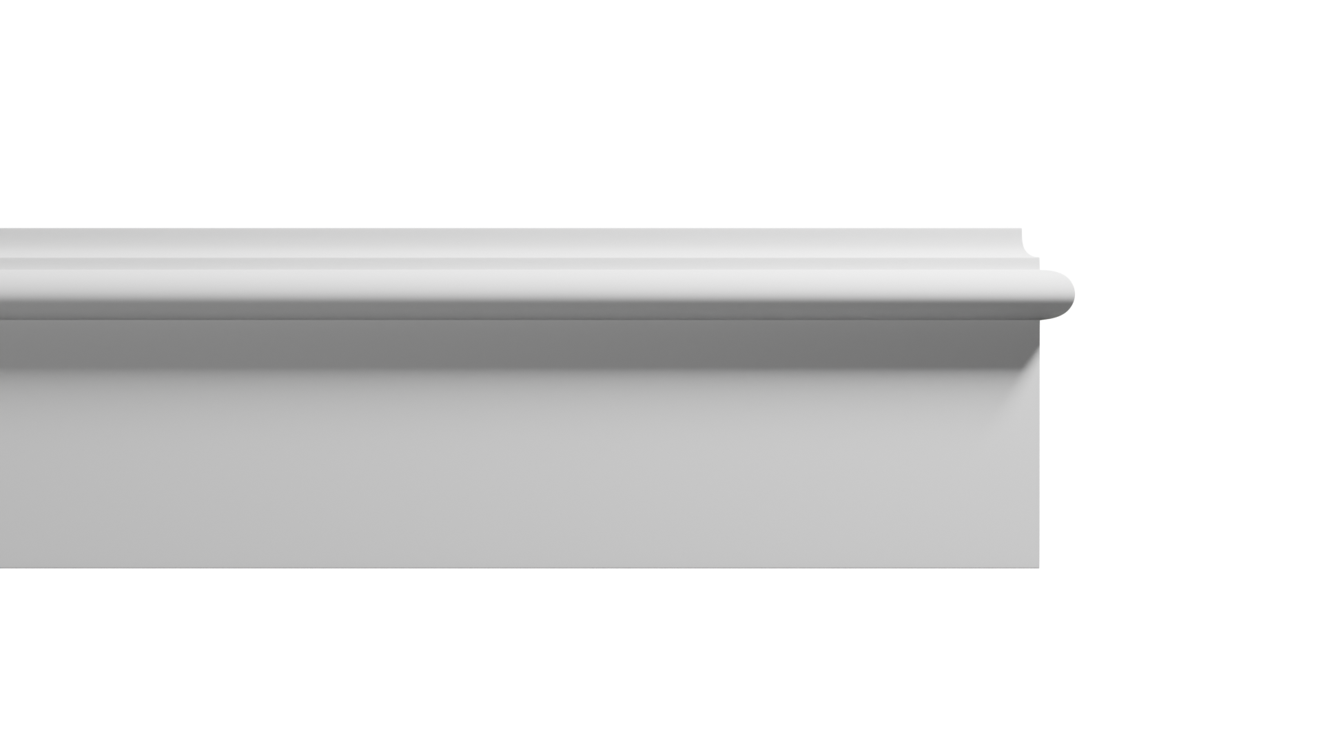 7/8 Inch Height x 2 5/8 Inch Projection x 12 Feet Length Polyurethane Moulding