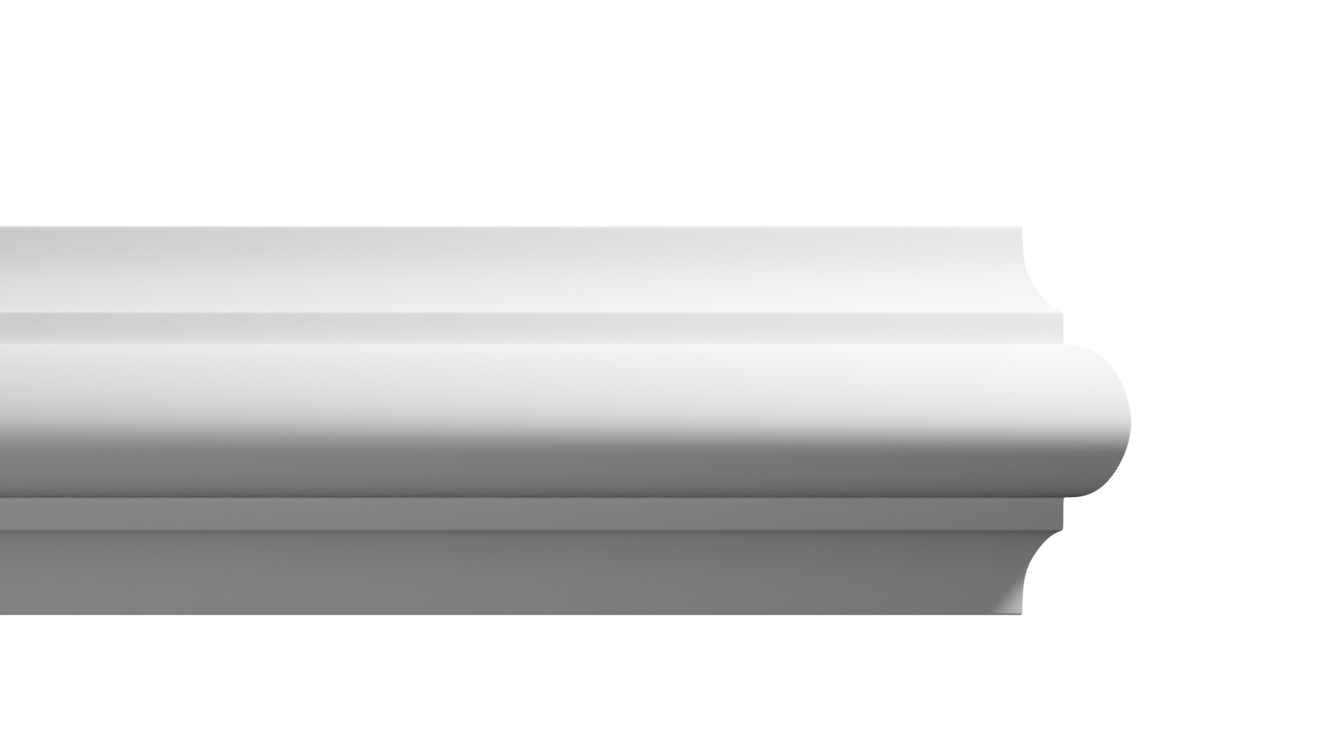 2 1/4 Inch Height x 1 1/8 Inch Projection x 16 Feet Length Polyurethane Moulding