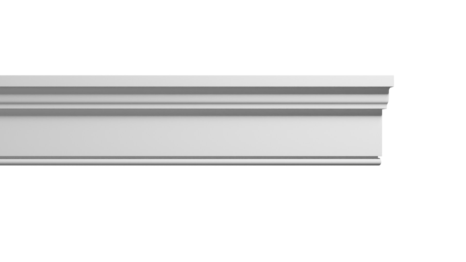 4 1/4 Inch Height x 1 1/2 Inch Projection x 16 Feet Length Polyurethane Moulding