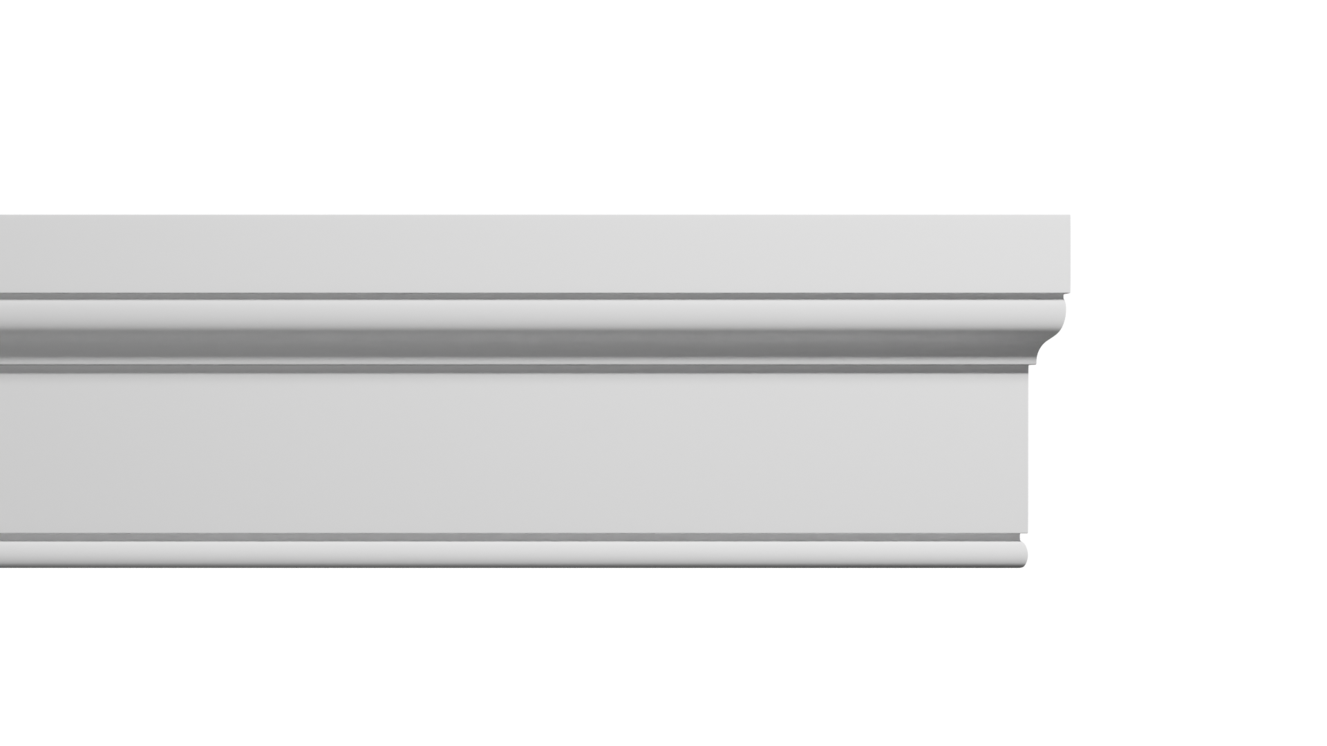 3 1/2 Inch Height x 1 1/8 Inch Projection x 16 Feet Length Polyurethane Moulding
