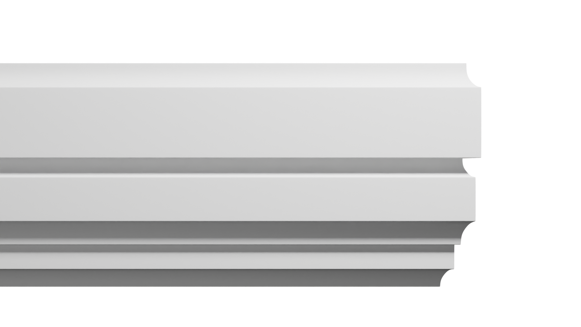 10 Inch Height x 2 3/4 Inch Projection x 16 Feet Length Polyurethane Moulding