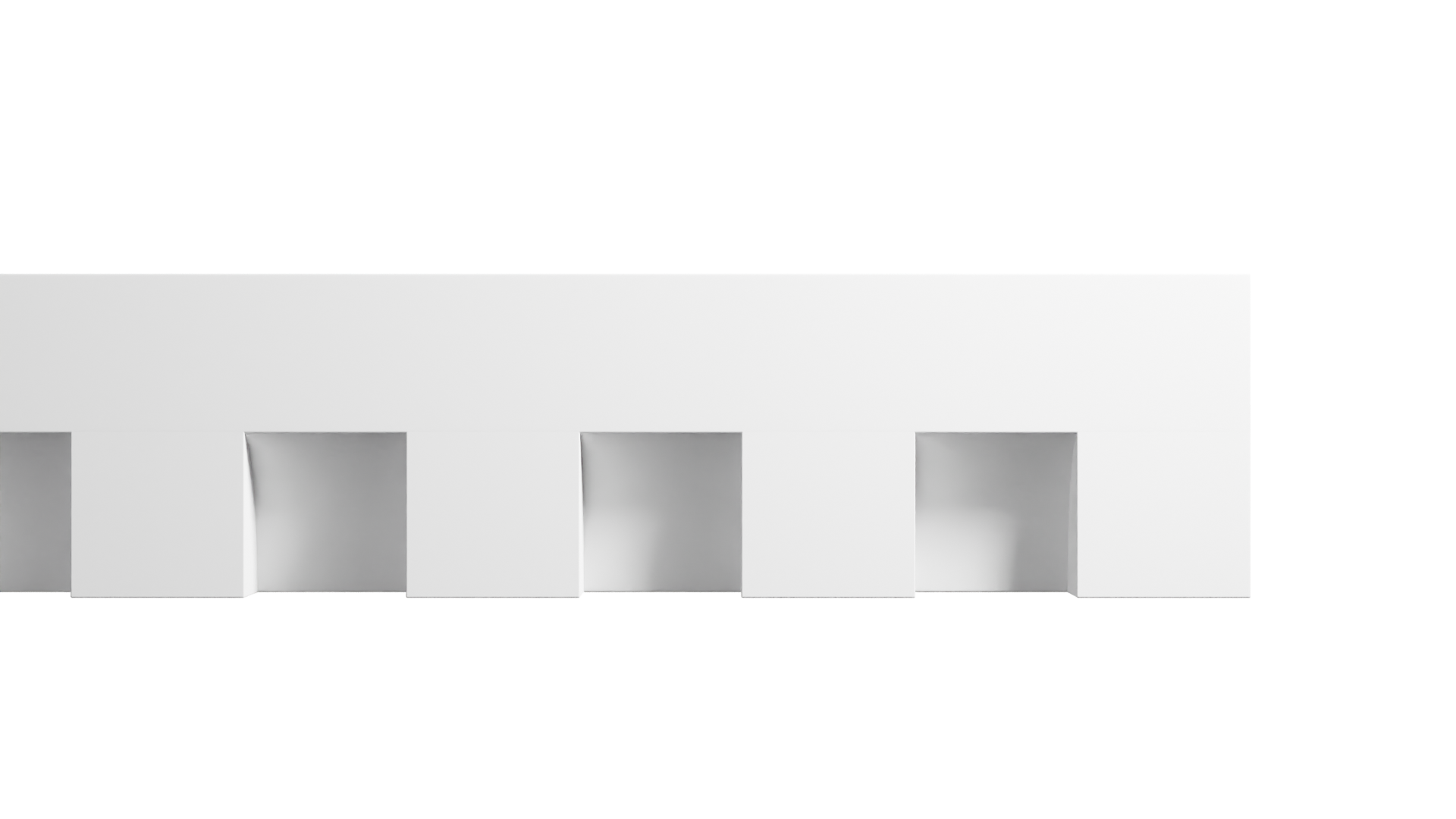 5 1/4 Inch Height x 2 1/2 Inch Projection x 16 Feet Length Polyurethane Moulding
