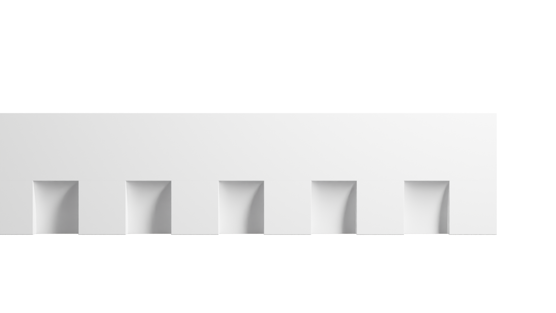 6 Inch Height x 1 1/2 Inch Projection x 16 Feet Length Polyurethane Moulding