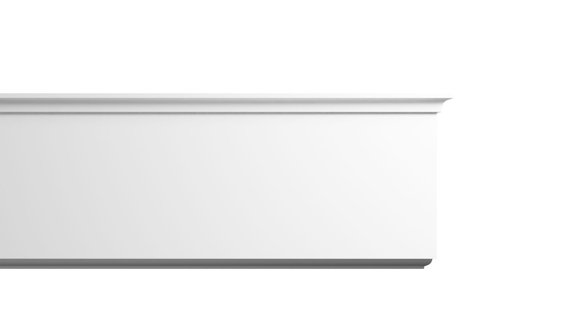 8 1/2 Inch Height x 1 1/2 Inch Projection x 16 Feet Length Polyurethane Moulding