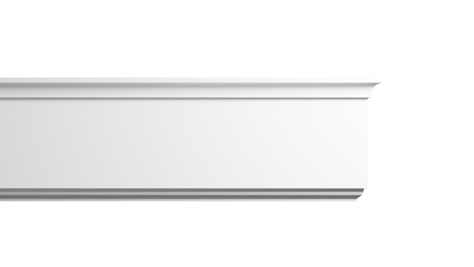 5 1/2 Inch Height x 1 1/2 Inch Projection x 16 Feet Length Polyurethane Moulding