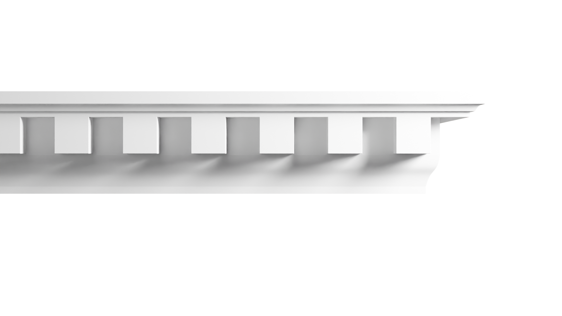 2 3/8 Inch Height x 2 1/4 Inch Projection x 8 Feet Length Polyurethane Moulding
