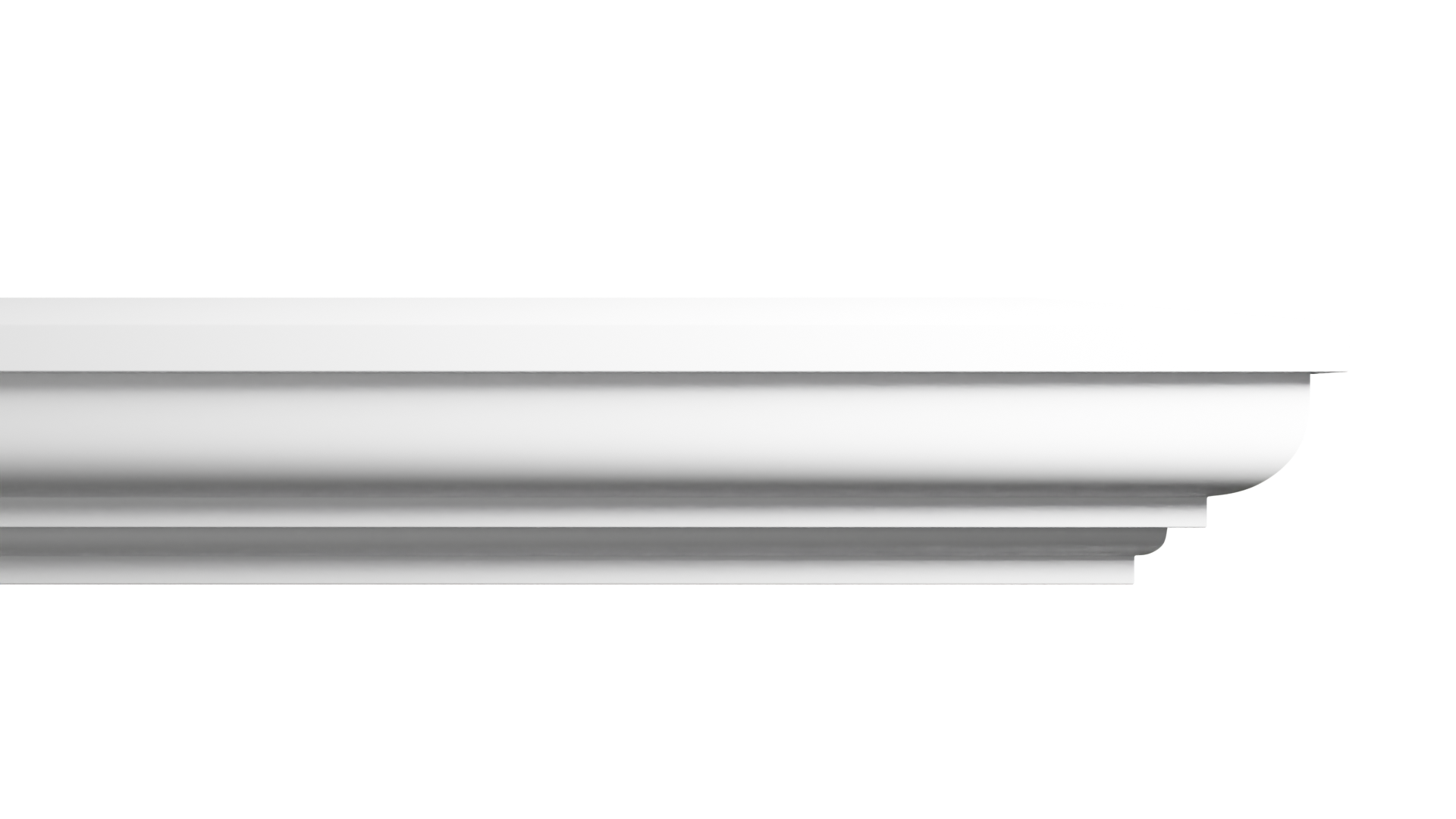10 Inch Height x 9 Inch Projection x 12 Feet Length Polyurethane Moulding