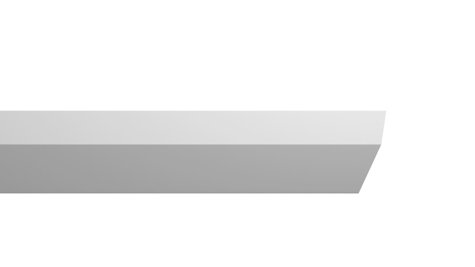 1 3/4 Inch Height x 2 1/2 Inch Projection x 12 Feet Length Polyurethane Moulding