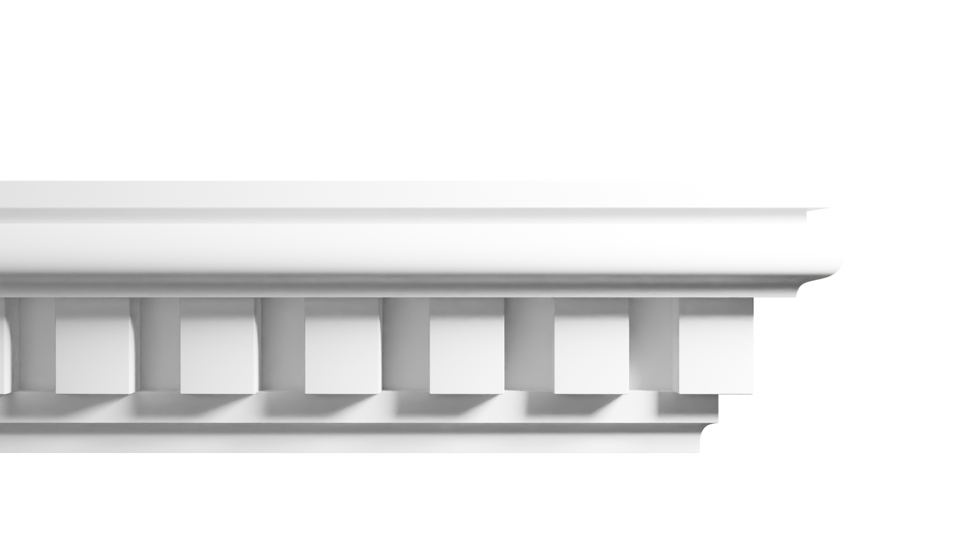 8 13/16 Inch Height x 4 3/4 Inch Projection x 16 Feet Length Polyurethane Moulding