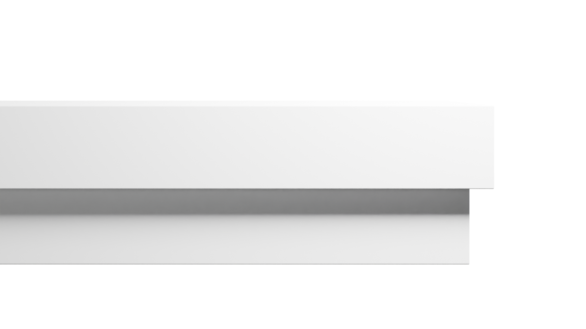 12 Inch Height x 2 Inch Projection x 16 Feet Length Polyurethane Moulding