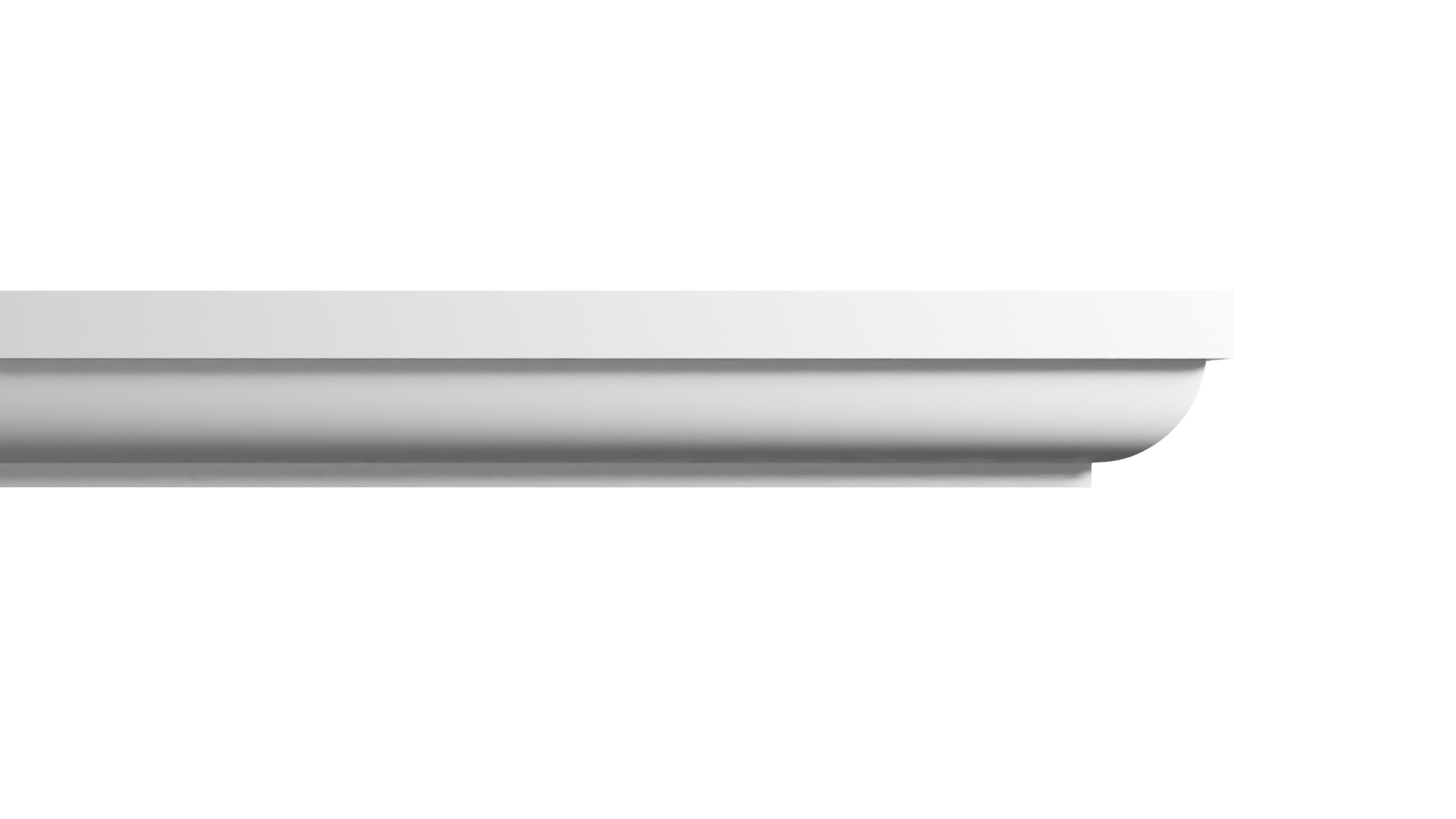 7 5/8 Inch Height x 6 1/2 Inch Projection x 16 Feet Length Polyurethane Moulding