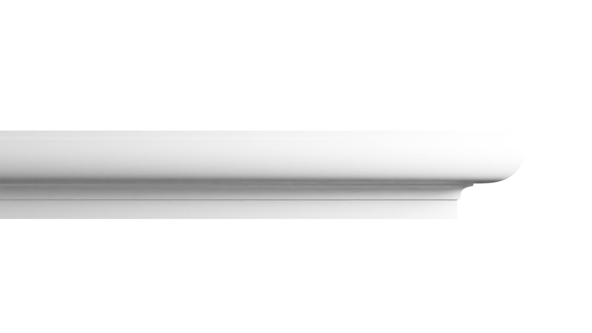 2 1/4 Inch Height x 3 3/4 Inch Projection x 16 Feet Length Polyurethane Moulding