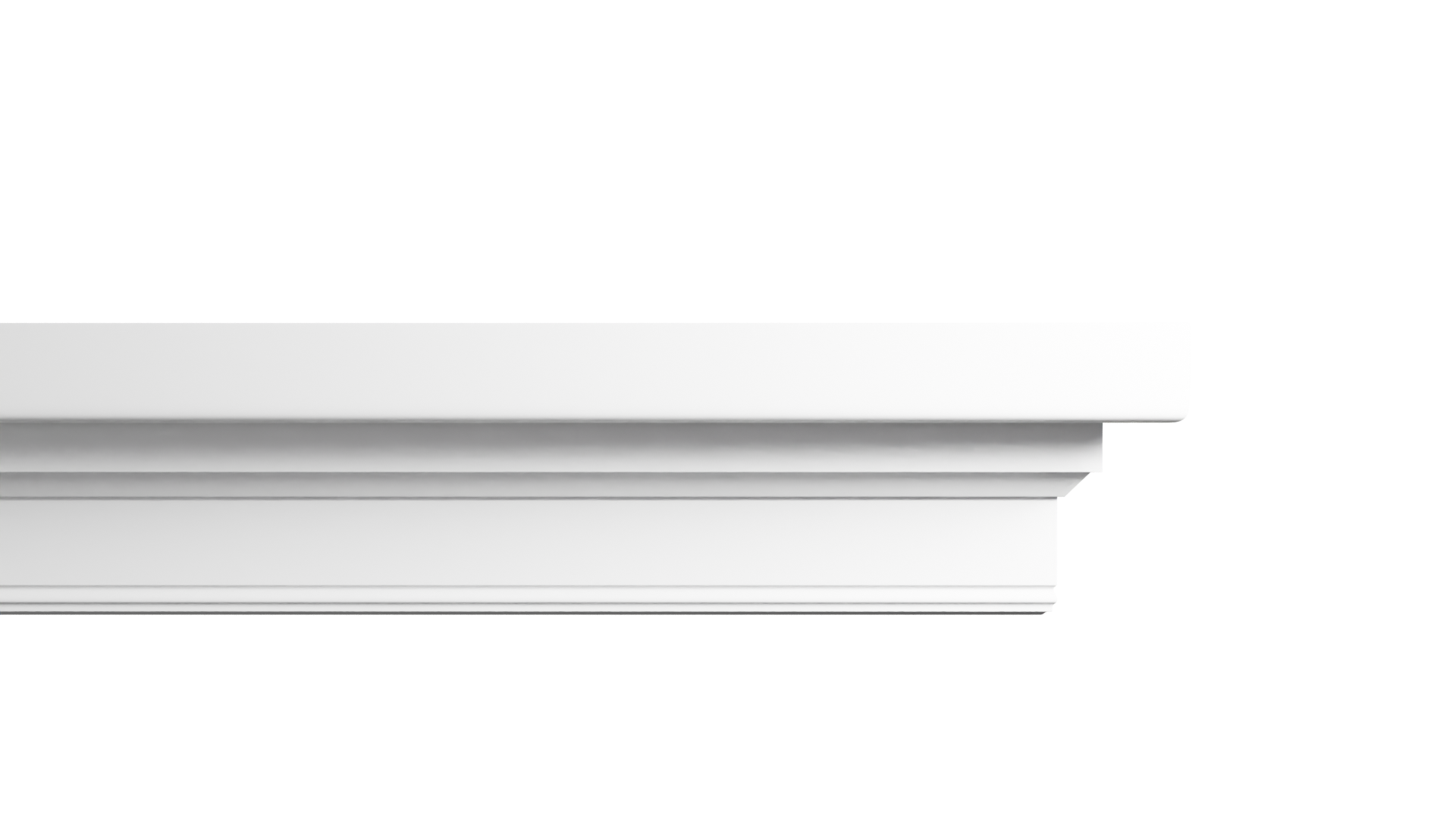 5 1/2 Inch Height x 3 7/8 Inch Projection x 16 Feet Length Polyurethane Moulding