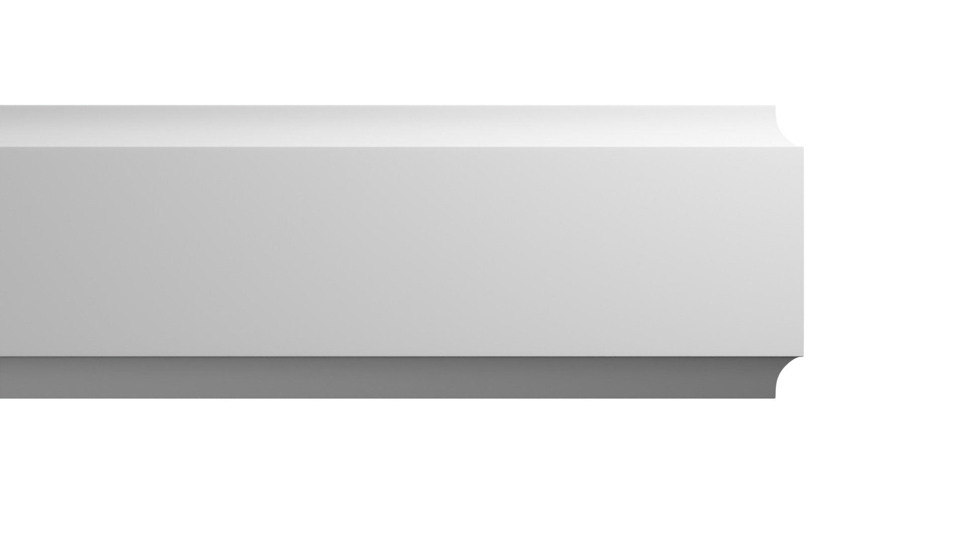 6 1/2 Inch Height x 2 1/2 Inch Projection x 12 Feet Length Polyurethane Moulding