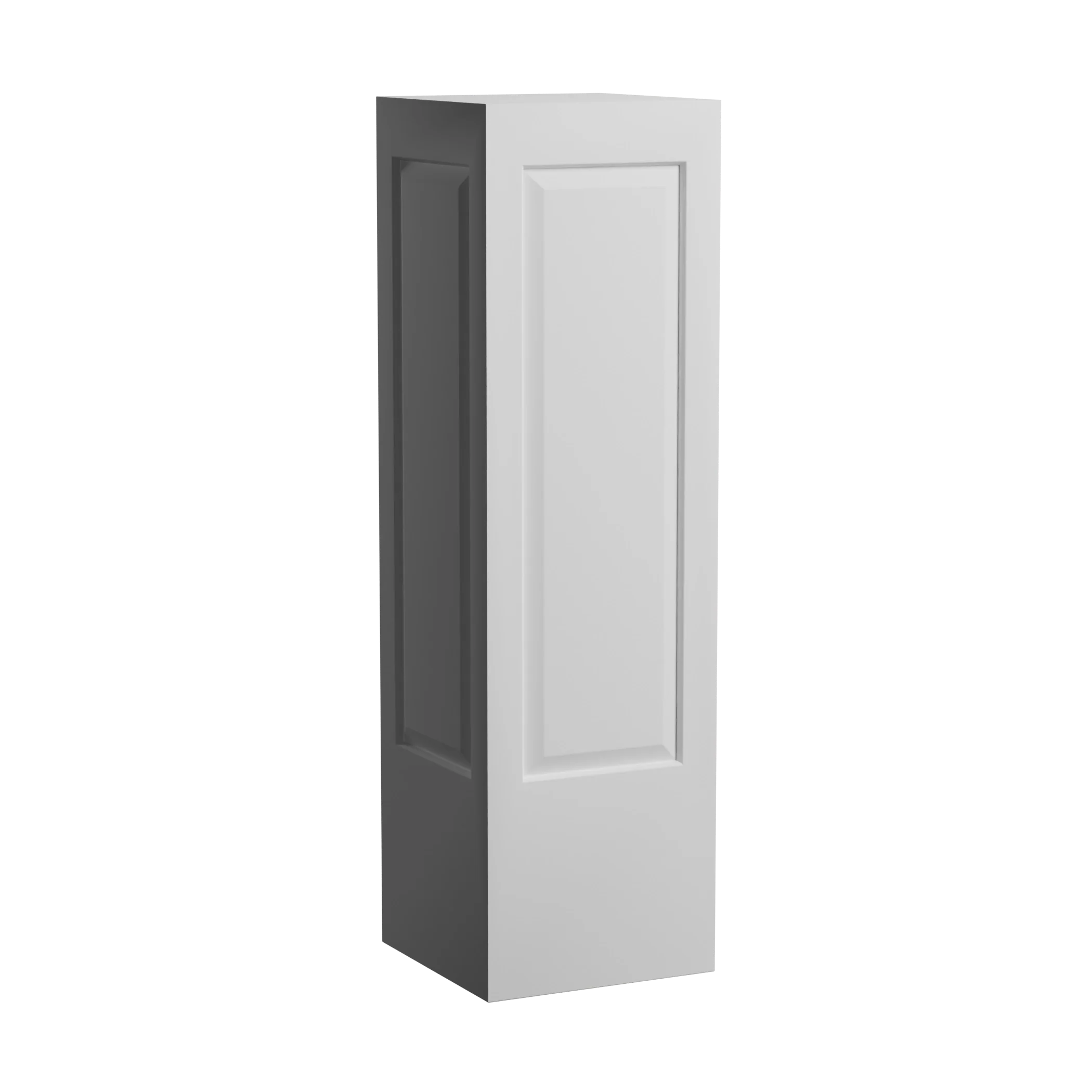 10 Inch W x 48 Inch H Raised Panel Newel Post Corner