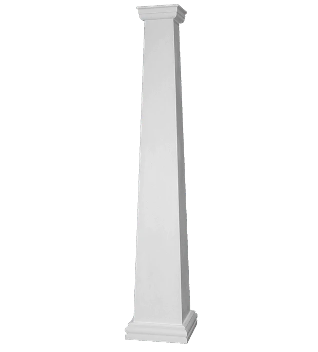 12 Inch x 8 Inch Square Fiberglass Columns